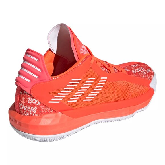 Brand New adidas Women's Dame 6 Hecklers Basketball Shoes Red - Performance - Picture 5 of 9